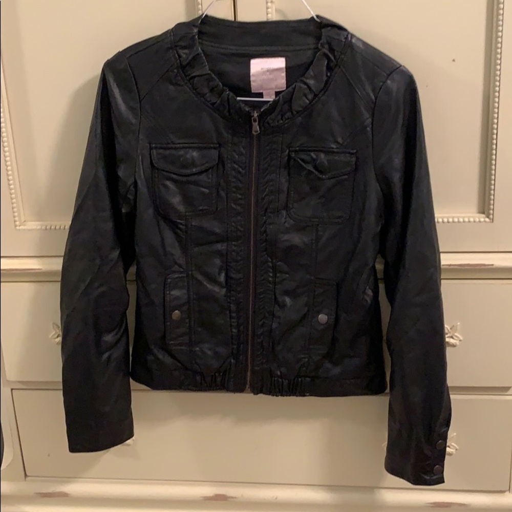 Romeo & Juliet Couture Faux Leather Jacket